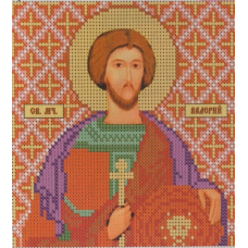 Схема для вишивання бісером ікони Святої Валерій.