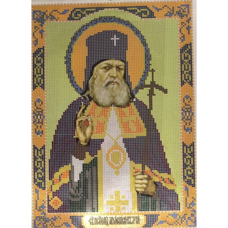 Схема для вишивання бісером ікони. Святий Лука Схема для вишивання бісером ікони. Святий Лука