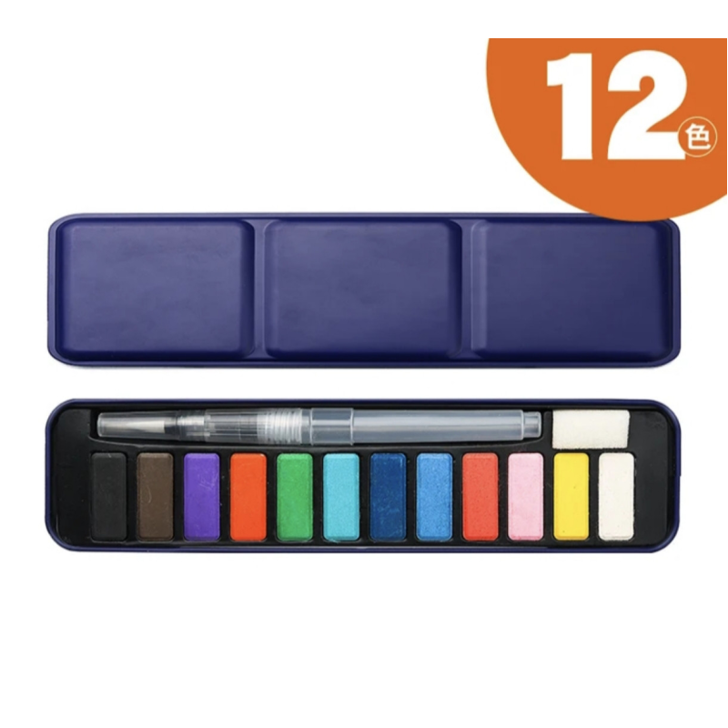 Акварельні фарби 12 кольорів. Акварельні фарби 12 кольорів.