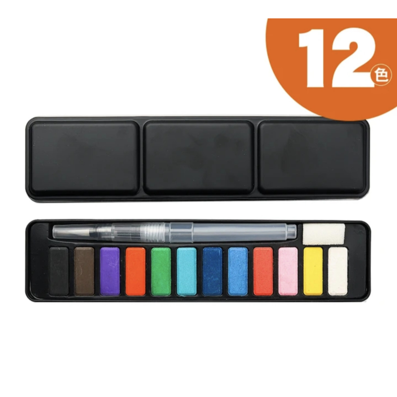 Акварельні фарби 12 кольорів.