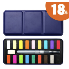 Акварельні фарби 18 кольорів.