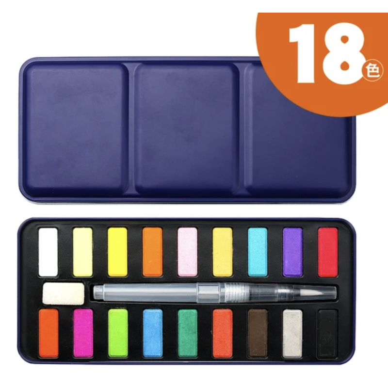 Акварельні фарби 18 кольорів. Акварельні фарби 18 кольорів.