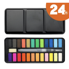 Акварельні фарби 24 кольорів.
