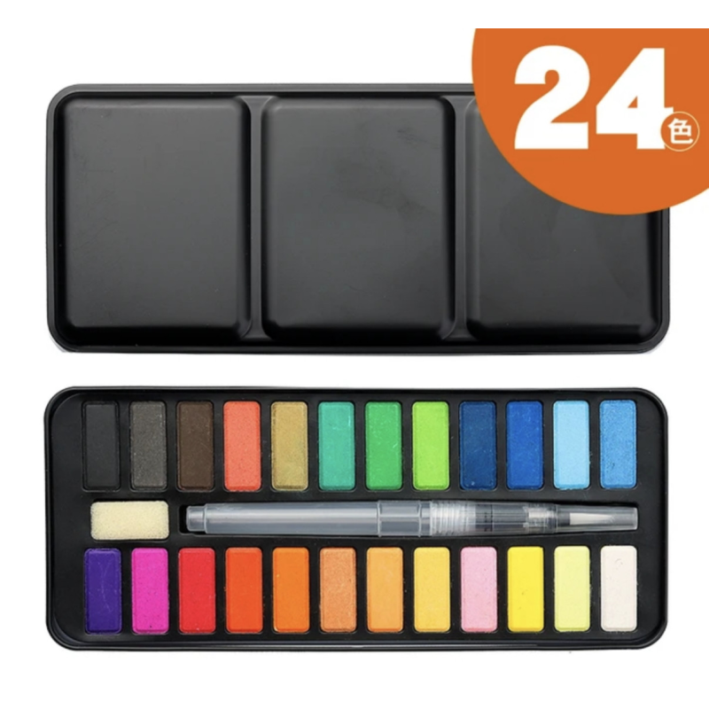 Акварельні фарби 24 кольорів.