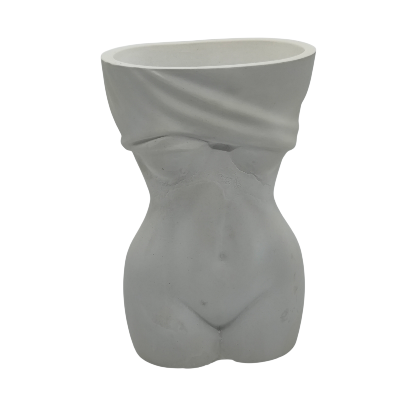 Гіпсова фігурка для розмальовування. Ваза. Жіноче тіло