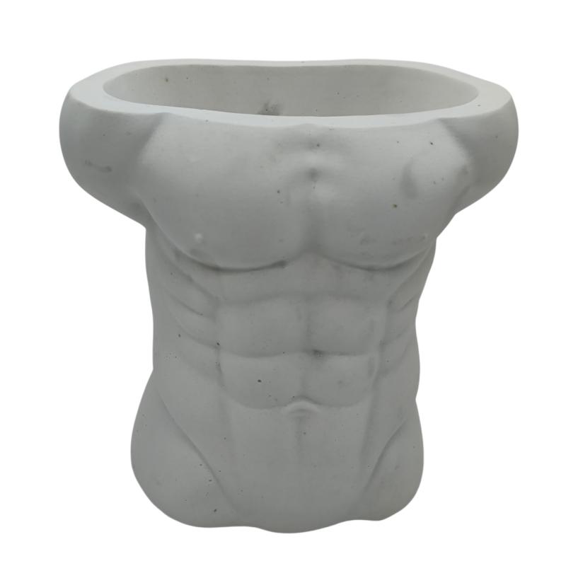 Гіпсова фігурка для розмальовування. Ваза. Чоловіче тіло