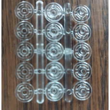 Кнопки пришивні прозорі 8 мм