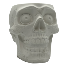 Стаканчик для олівців, свічник гіпсовий без покриття, Череп.