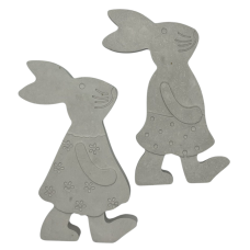 Гіпсова фігурка для розмальовування. Пара кроликів