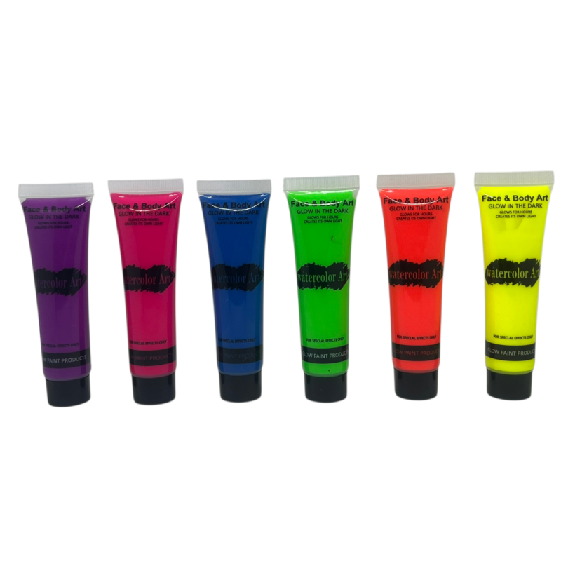Фарби для боді-арту, гриму 6 кольорів 25 мл. Фарби для боді-арту, гриму 6 кольорів 25 мл.