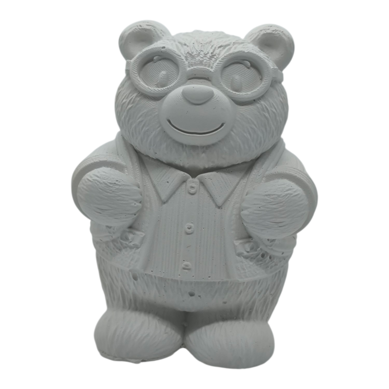 Гіпсова фігурка для розмальовування. Ведмедик ботан.