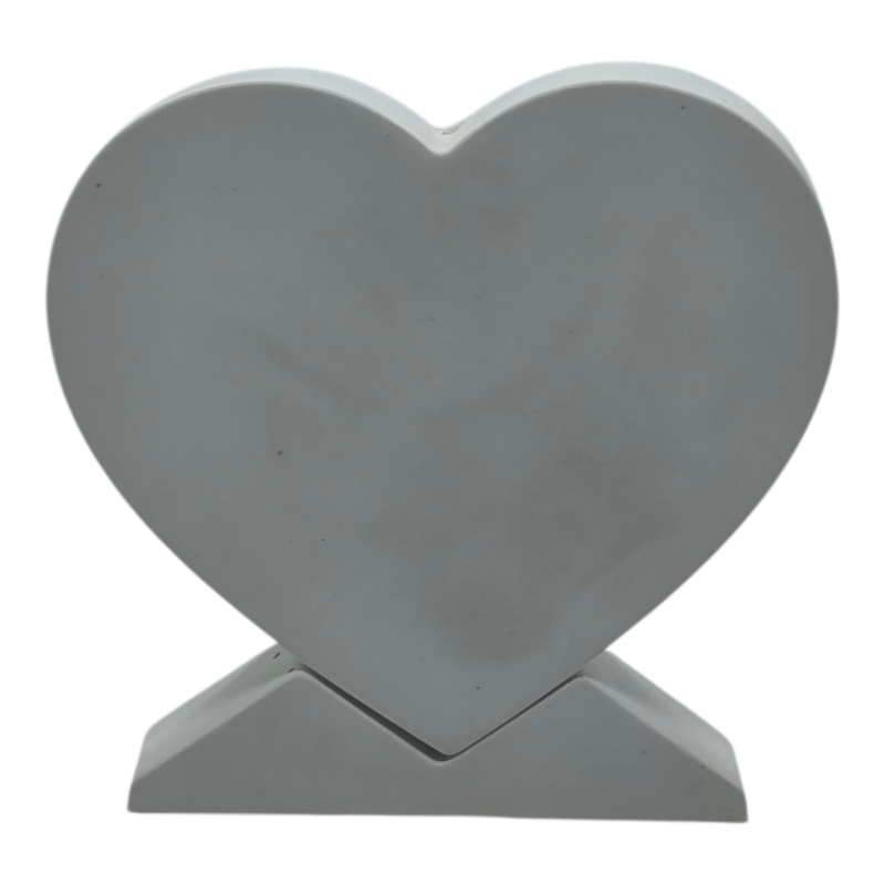 Гіпсова фігурка (барильєф) для розмальовування. Сердце на підставці Гіпсова фігурка (барильєф) для розмальовування. Сердце на підставці