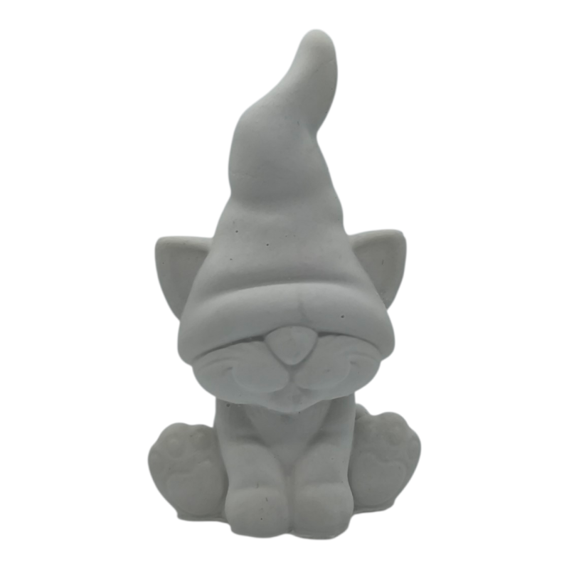 Гіпсова фігурка для розмальовування. Кіт в шапці. Гіпсова фігурка для розмальовування. Кіт в шапці.