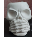 Підсвічник гіпсовий, череп “ нічого не булькаю“
