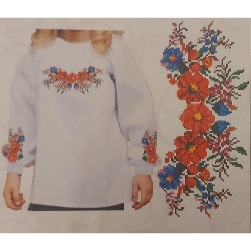 Заготівка для вишивання дитячої блузки для дівчинки Заготівка для вишивання дитячої блузки для дівчинки