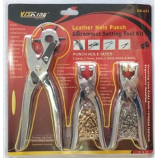 Набір пристрій для встановлення люверсів