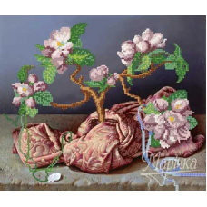 Схема для вишивання бісером. Букет бузку