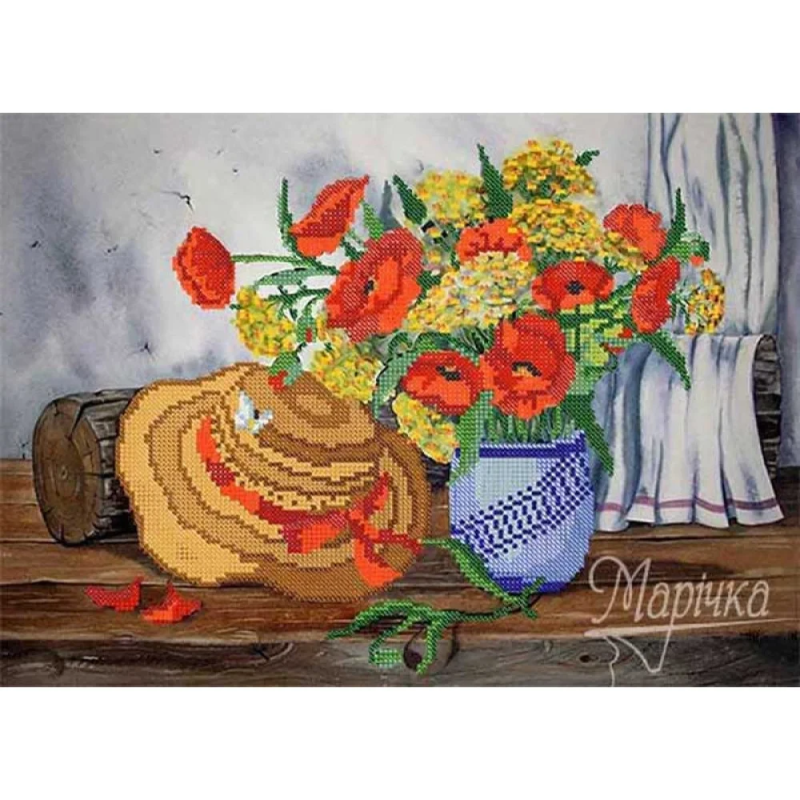 Схема для вишивання бісером. Сільський натюрморт.