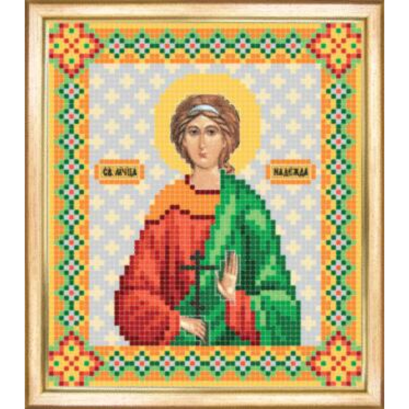 Схема для вишивання бісером ікони. Святова мучениця Надія