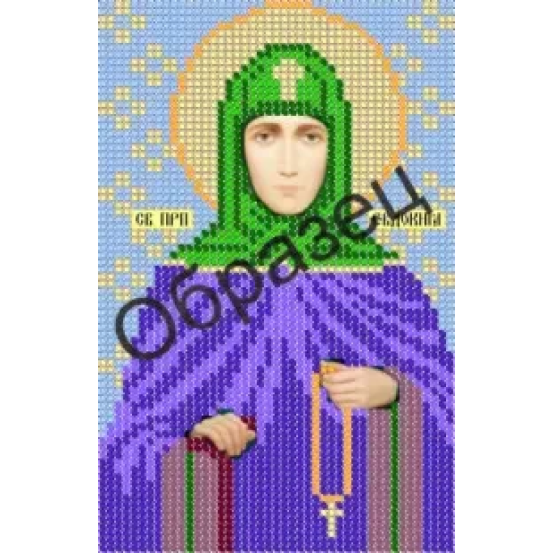 Схема для вишивання бісером ікони. Свята Євдокія