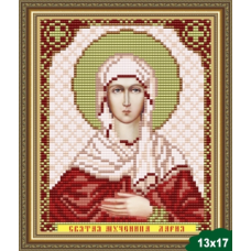 Схема для вишивання бісером ікони. Свята Дарья