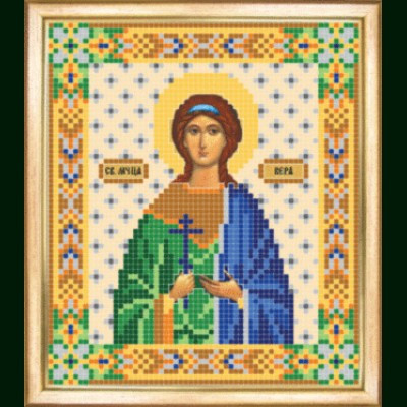 Схема для вишивання бісером ікони. Свята Вера Схема для вишивання бісером ікони. Свята Вера