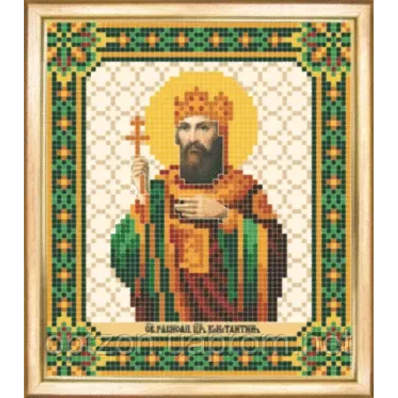 Схема для вишивання бісером ікони. Свята Костянтин