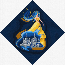 Набір для творчості картина за номерами 30Х30см. Берегиня г. Ковіль