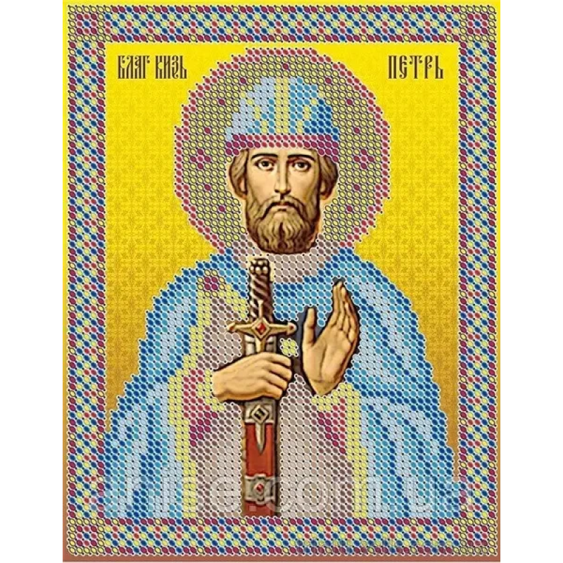Схема для вишивання бісером ікони. Святий Петро Схема для вишивання бісером ікони. Святий Петро