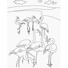 Набір для творчості, малювання картин 20Х30 см. Фламінго