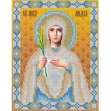 Схема для вишивання бісером ікони. Свята Лідія
