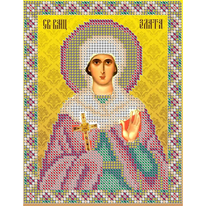 Схема для вишивання бісером ікони. Святая Злата