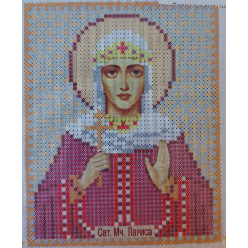 Схема для вишивання бісером ікони. Свята Лариса