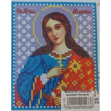 Схема для вишивання бісером ікони. Свята Марина