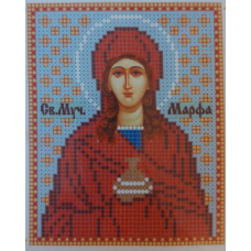 Схема для вишивання бісером ікони. Свята Марта