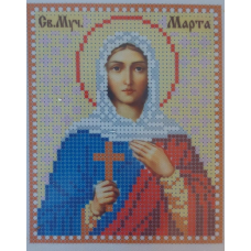 Схема для вишивання бісером ікони. Свята Марта
