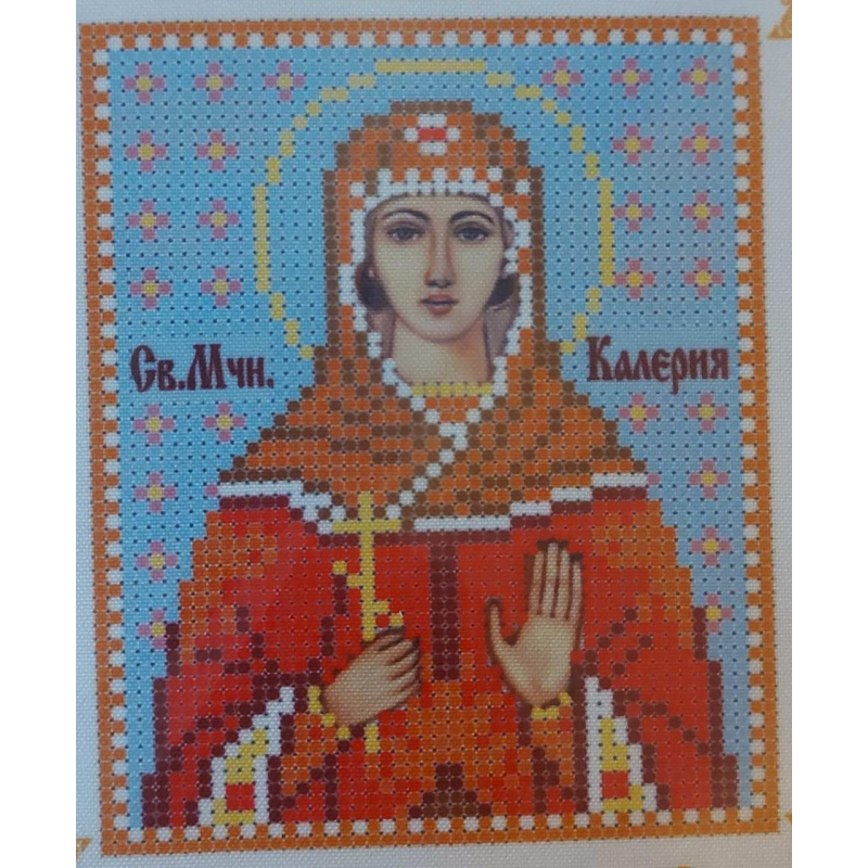 Схема для вишивання бісером ікони. Святова Калерія Схема для вишивання бісером ікони. Святова Калерія