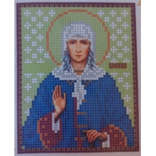 Схема для вишивання бісером ікони. Свята Ксинія