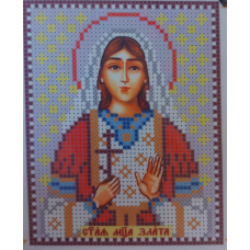 Схема для вишивання бісером ікони. Святая Злата