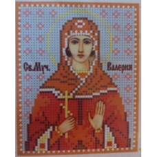 Схема для вишивання бісером ікони. Свята Валерія