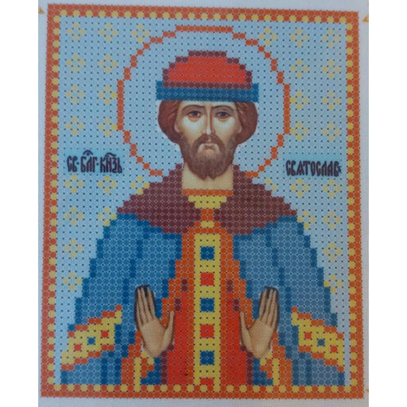 Схема для вишивання бісером ікони. Святослав Схема для вишивання бісером ікони. Святослав