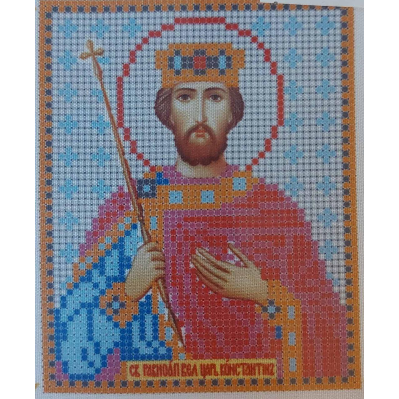 Схема для вишивання бісером ікони. Святий Костянтин