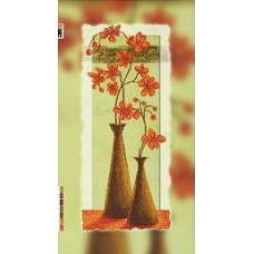 Схема для вишивання бісером на полотні з підрамкою. Дві вази.