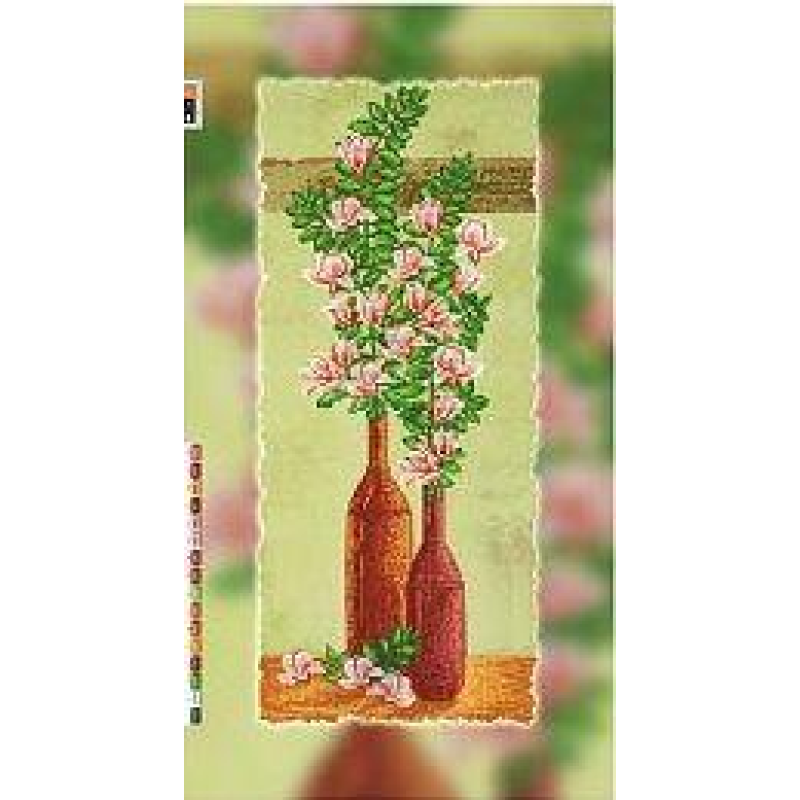 Схема для вишивання бісером на полотні з підрамкою. Дві вази. Схема для вишивання бісером на полотні з підрамкою. Дві вази.