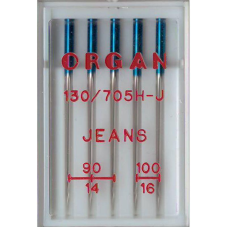 Голки для джинсу No MIX, SC, (130/705H-J): 90/14(3); 100/16(2), 1 уп.=5 шт.