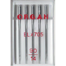 Голки для оверлоку No 90/14, OR, (ELx705 Chromium), 1уп. = 5шт