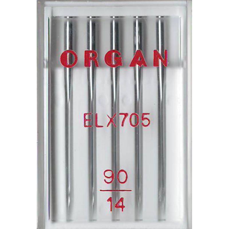 Голки для оверлоку No 90/14, OR, (ELx705 Chromium), 1уп. = 5шт