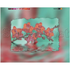 Схема для вишивання бісером на полотні з підрамкою. Орхідеї