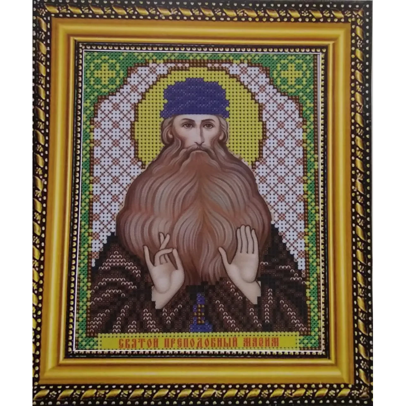 Схема для вишивання бісером ікони. Свято Максим Схема для вишивання бісером ікони. Свято Максим
