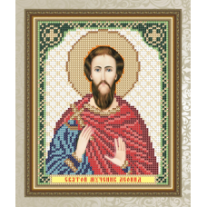 Схема для вишивання бісером ікони. Святий Леонід